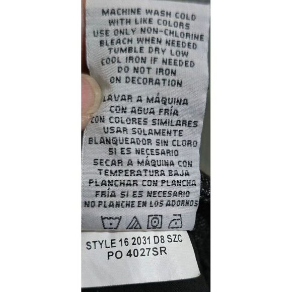 Jordache Premium Bootcut Jeans Size 16 Black Denim wardrobe staple classic goth - Picture 11 of 13